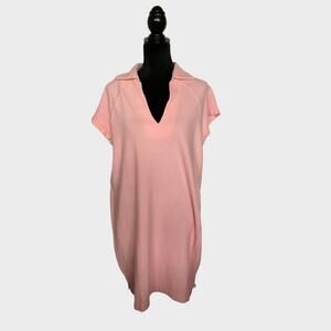 Polo Dress‎ Fleece Pink Free Assembly Women's  L